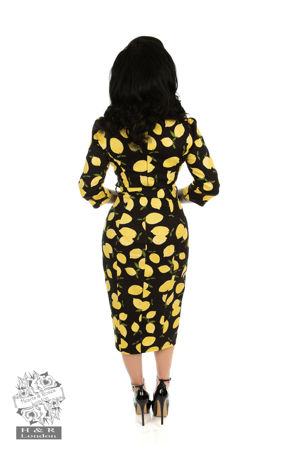 Zesty Lemon Wiggle Dress